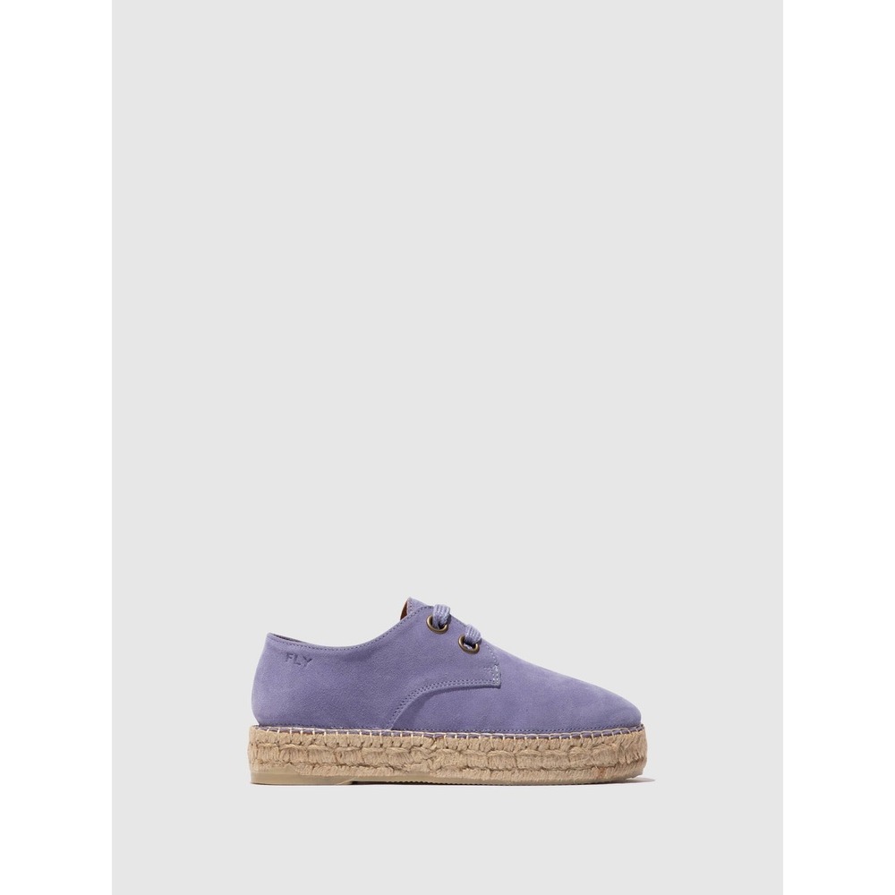 Fly London Lace-up Leather‎ Espadrilles Shoes Women's Size 39 / 8